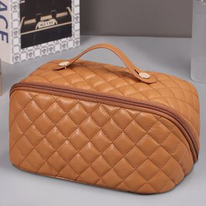 Pu Faux Leather Commetic Cosmetic Pags Late Flat Travel Storage Pastority Parse لجميع أساسيات الجمال Domil2344