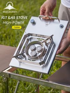 Stoves Wild Journey IGT Slammer Folding Gas Barbecue Grill BBQ Home Outdoor Vacation Travel Camping Stainless Steel Kitchenware Stove 231025