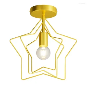 Ceiling Lights Modern Metal Gold Light Industrial Iron Lamp Decor For Living Room Bedroom Aisle Loft E27 Home Lighting Fixture