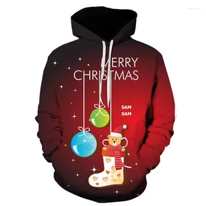 Hoodies masculinos feliz natal meias com capuz 3d boneco de neve impressão gráfico pulôver moletom infantil moda casual sudaderas femininas