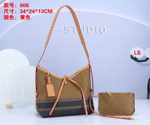 CARRYALL bags Tote bag Luxury Shopping handbag Designer Womens Shoulder Bag Leather Vintage Hobo Bags with Zipper Pouch Wallet Lady Handbags Purse 34cm