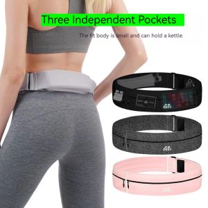 Invisible Sports Hydration Belt Bag Running Phone Belt Waist Pack With Water Bottle Holder for Men Women Cycling Hiking Walking