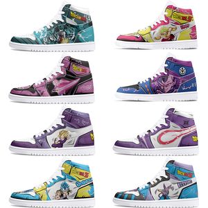 new Customized Shoes 1s DIY shoes Basketball Shoes damping male 1 females 1 Anime Customized Character Leisure Trend Outdoor Shoe