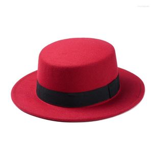 Beralar Yün Kış Bahar Çocuk Çocuk Boy Gir Flat Dome Oval Top Bowler Panama Porkpie Sun 25berets Beretsberets için Fedora Şapkası Hisset