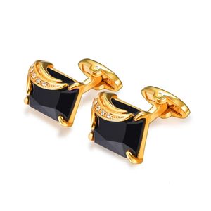 Cuff Links ChainsPro Cufflinks For Mens Austrian Stone Crystal Jewelry GoldSilver Color RedBlue Cuff Links Wholesale Men Cufflinks C152 231025