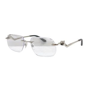 Designer-Sonnenbrille für Herren und Damen, modische Sonnenbrille, Verbundmetall, randlos, optisch, rechteckig, bestes Geschenk mit Box und Etui