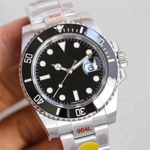 Fabrika V11 N Mens Rolaxs Watch 116610ln ETA 2836. 3135 Üst Saatler Safir Cam Mekanik Otomatik Saat Seramik Çember Çember Aydınlık Dalış 100m 904L