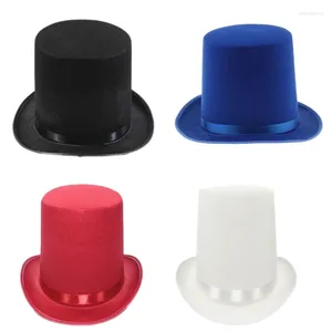 Berets Magician Top Hat Black Bowler Performed Stage N7YD