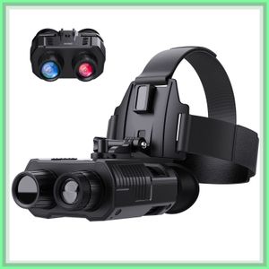 Telescopes DSOON NIGHT VISION BINOCULARS NV8000赤外線デジタルヘッドマウントバッテリー充電式ハンティングキャンプ機器230210