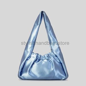 Borse a tracolla Borsa a spalla da donna in morbida seta Borsa da disegno di design Borsa da spiaggia estiva argento Portafoglio grande di alta qualitàborse alla modanegozio