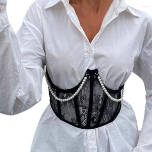 Bustiery gorsets Great Women Corset Overbust w kształcie litery U Zgromadzone dama Bustier zobacz ciasną talię dla codziennego noszenia Bustierbustiers