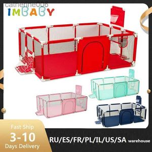 Baby Rail IMBABY Box più popolare per bambini Stili multipli Palline da biliardo per bambini Recinzione per bambini Basket e calcio al coperto YardL231027