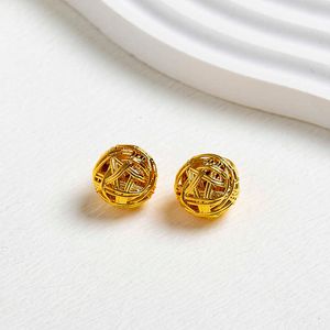 Designer Earrings loews Luxury jewelry top accessories French style gold hollow woven bird's nest earrings high-end Earrings S925 silver Christmas gift jewelry