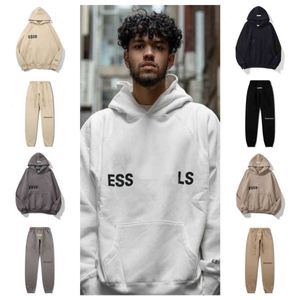 1977 Designer Essentialshoodie Tracksuit Ess Hoodie Pulôver Moletons Essentialsweatshirts Set Tops Qualidade Mens Womens Jumper Carta Imprimir Sweat Pants YZ