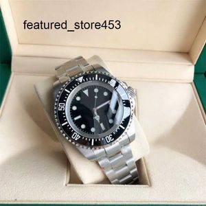 Luxury Watch Clean Factory Rolaxes Bezel Types Ceramic Watch Deep SEA-Dweller black dial Sapphire Stainless Steel Lock Clasp Automatic
