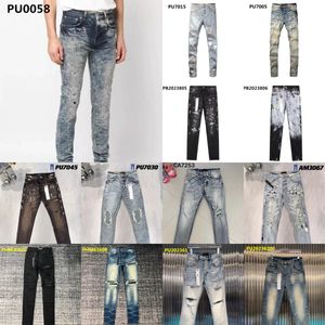 Designer de jeans jeans high street retro pintura ponto pés finos micro elástico lavado jeans velho hip-hop zíper buraco plus size jeans