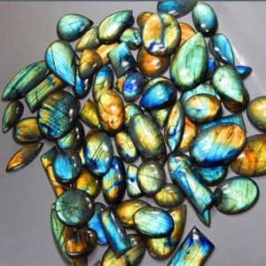 30CT TOP QUALITY NATURAL MULTI FIRE LABRADORITE WHOLE LOT CABOCHON GEMSTONE234h