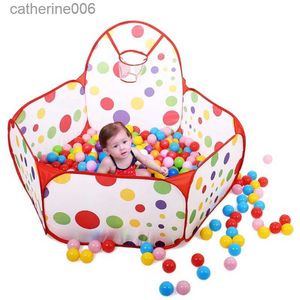 Baby Rail 1.2M Ball Pool with Basket Children Toy Indoor detachable Ocean Ball Pit Playpen Tent Outdoor Toys for Children DropshippingL231027