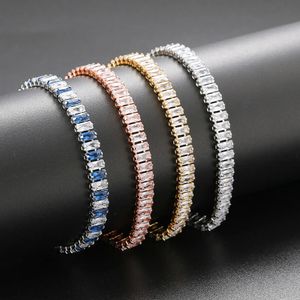 Braccialetti con ciondoli Bracciale tennis con zirconi ghiacciati per le donne Cristallo di lusso Catena da uomo a mano Hippie Accessori alla moda Regali di gioielli H167 231027