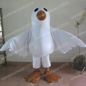 Performance White Bird Mascot Costumes Carnival Hallowen Gifts unisex vuxna fancy spel outfit semester utomhus reklamdräkt kostym