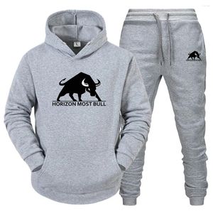 Tracksuits masculinos conjuntos de moletom 2023 hoodies calça 2 pçs joggers treino masculino pulôver calças streetwear roupas masculinas S-3XL