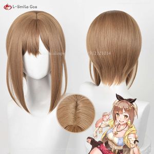 Catsuit Kostümleri Oyunu Atelier Ryza: Ever Darkness The Gizli Gizli Reisalin Stout Cosplay Wig Isıya Dirençli Sentetik Saç Rolü Oyun Perukları