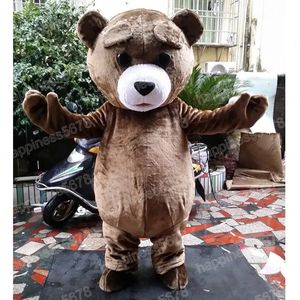 Performance Brown Bear Mascot Costumes Holiday Celebration Cartoon Character Outfit Suit Carnival Adults Size Halloween Christmas Fancy Party Dress