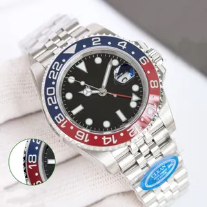 Limpo GMT M126710blnr-0002 AAAAA 5A Qualidade 1: 1 SuperClone Relógios 40mm Homens Vidro Safira Com Caixa Verde Automático Mecânico 2836 Movimento Jason007 relógio