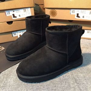 Neue australische JOJOOAUG Kurze Damenstiefel mit Kuhripp und flachem Boden