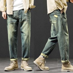 Jeans For Baggy Loose Fit Harem Pants Vintage Clothes Men Fashion Pockets Patchwork Large Trousers Oversized