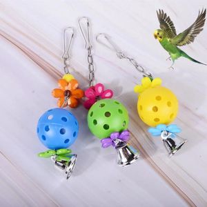 Andra fågelförsörjningar Pet Bites Toy Parrot Chew Ball Swing Cage Hanging Cockatiel Birds Toys