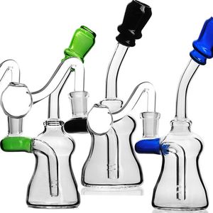 Bong per acqua in vetro da 7,5 pollici Base per beaker Dab Rigs Narghilè Fumo Tubi per acqua in vetro Rig petroliferi con banger da 14 mm