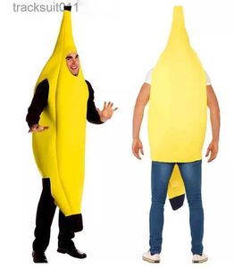 Anime Costumes dla dorosłych unisex śmieszne cosplay ba garnitur żółty come halloween ubieraj się owocowy festiwal festiwal tańca l231027