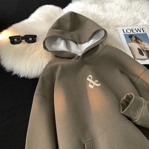 Herrtröjor huva tröjor män baggy koreansk mode pullover hoody skjorta streetwear hip hop harajuku manlig kappa toppar tröja man