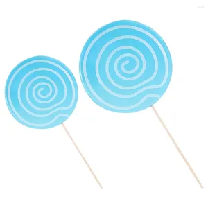 Party Decoration 2 PCS Lollipop Props Dekorativa modeller Simulerade Candy Po Booth Christmas Simulation Food Tree Ornament Diy Crafts