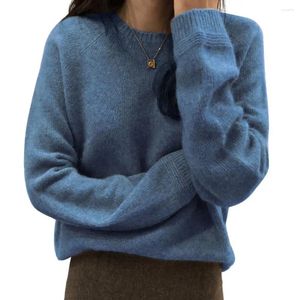 Kvinnors tröjor Autumn Winter Women Sweater Korean Fashion Warm Bottoming Shirts Half High Collar Basic Knitwear Solid Long Sleeve