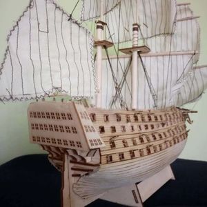 Druckguss-Modell, selbstgebautes Holzmodell „Victory Royal Navy“-Schiff, Segelboot, Modellbau-Spielzeug, Dekoration, Bildung, Geschenke, 231026