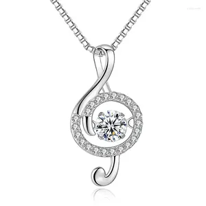 Anhänger Trendy Silber 925 Sterling Halskette Für Mädchen Prinzessin Choker Zubehör Mode Kristall Hinweis Anhänger Weiblichen Schmuck