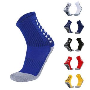 Herrstrumpor för män Anti Slip Mid Tube Grip Sock 1Pair Anti-Friction Spandex Polyester Soccer Sweat-Absorbent330N