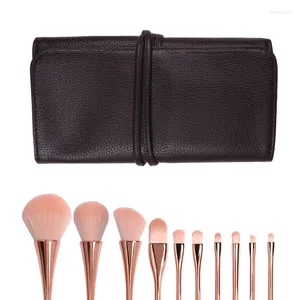 Makeup Brushes Super Soft Small Midje Brush Organizer Beauty Tool Set Nybörjare Dekoration Bag Bucket Maquiagem