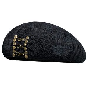 Beralar Kadın Bere Dört Seasons Nefes Beanie Hat Retro Zarif Fransız Moda Günlük Tatlı Güzellik 231027