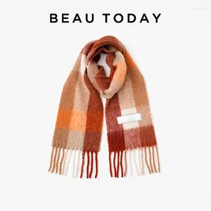 الأوشحة Beautoday Winter Warm Women Wool Alpeca Fiber Mohair Colors Mixed Colors 2023 Ladies Ladies Viber 96603