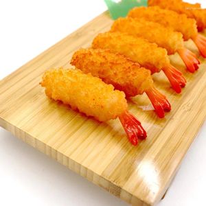 Decorative Flowers 6pcs Artificial Fried Shrimp Fake Simulation Japanese Sushi Tempura Food Model Kitchen Shop Decor Po Props