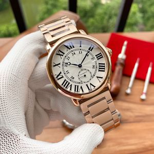 Neue B-Ballon-Römische Ziffern Herren RONDE DE Uhren Keramiklünette Klassische 41-mm-Luxus-Tankuhr Automatische mechanische Bewegung Designeruhr Armbanduhren