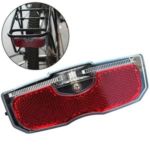 Bike Lights Bicycle rear reflector tail light aluminum alloy rear light luggage rack installation bicycle accessories (excluding batteries) 231027