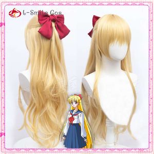 Catsuit Costumes Sailor Venus Peruki Minako aino cosplay blondyn