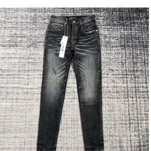 Man jeans designer jeans lila jeans mager jeans rippade cyklist smala raka mager byxor designer stack jeans mode jean mens trend märke vintage byxa