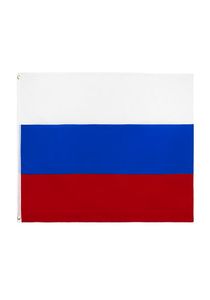 Komplett auf Lager, zum Aufhängen, RUS RU, Russland, Russische Föderation, Flagge, 90 x 150 cm, für Feiern im Innen- und Außenbereich, dekorativ, weiß, 4764725