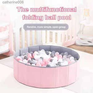 Baby Rail Play Ball Pool Foldbar dubbellager Multianurpose Oxford Tyg Lätt att förvara barn inomhus lekpen inomhus usel231027