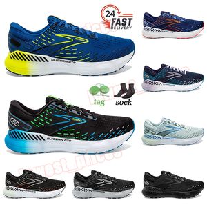 Brooks gliserin gts 20 yol koşu ayakkabıları atletik og spor ayakkabı tasarımcısı Brooks üzerinde Bulut siyah yeşil mavi beyaz erkek kadınlar açık eğitmenler koşu ayakkabı dhgate
